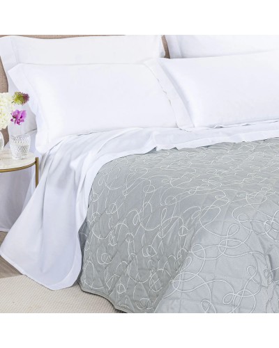 Copriletto Raso Jacquard Lesley Caleffi Matrimoniale Lusso