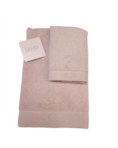 Coppia Asciugamani Spugna Liu Jo Basico | Set Bagno