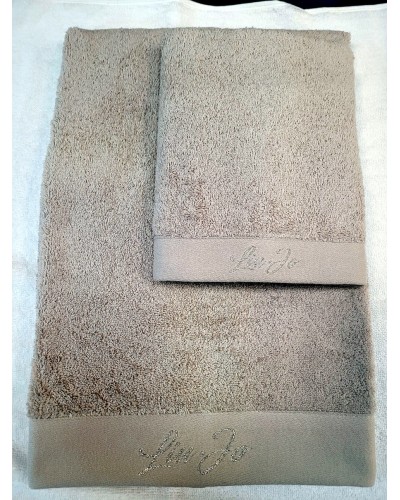 Coppia Asciugamani Spugna Liu Jo Basico | Set Bagno