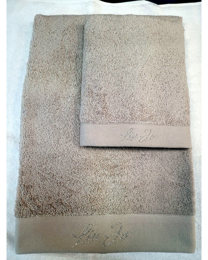 Coppia Asciugamani Spugna Liu Jo Basico | Set Bagno