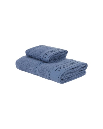 Coppia Asciugamani Trussardi Ribbon Spugna | Anastasishop