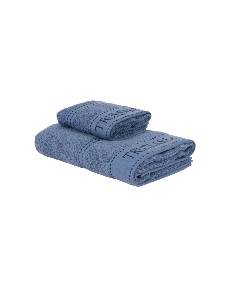 Coppia Asciugamani Trussardi Ribbon Spugna | Anastasishop