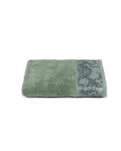 Telo Bagno Alviero Martini Geo Tartan Green in Puro Cotone