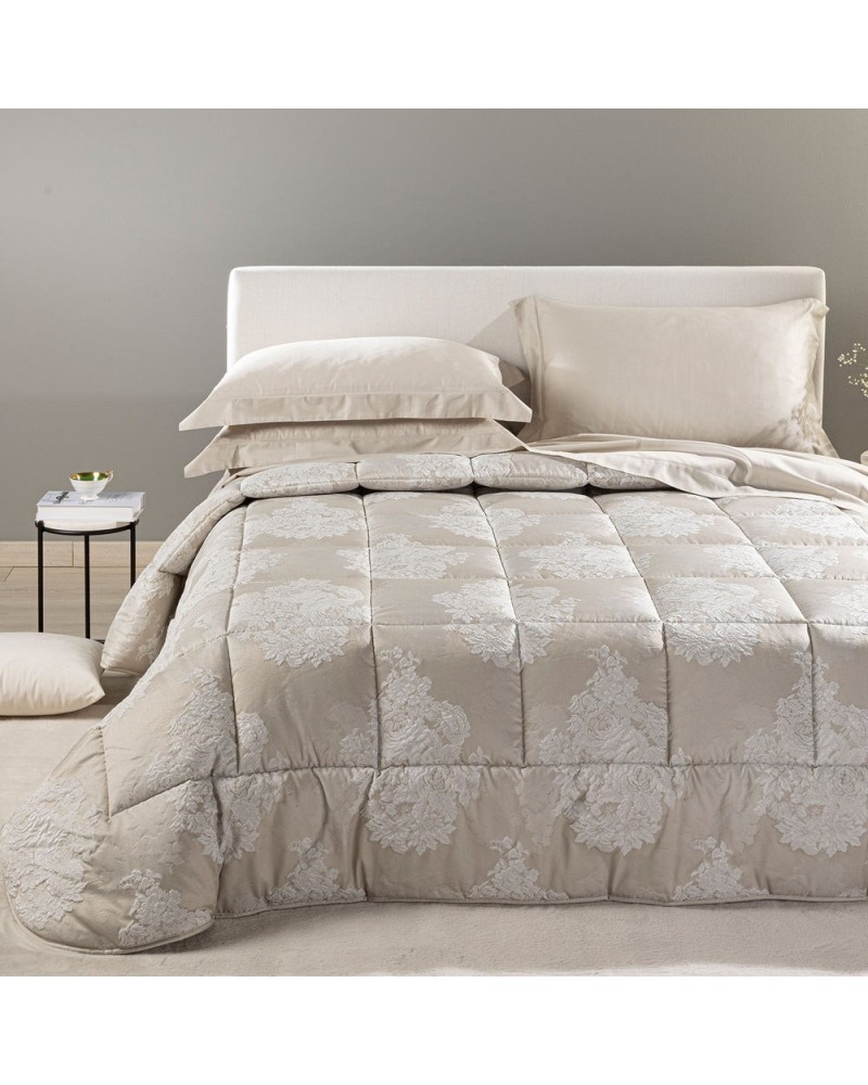 Trapunta Matrimoniale Gloria Floreale Raso Jacquard 265x265 | Anastasi Shop