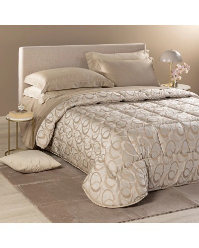 Trapunta Matrimoniale Agata Caleffi Floreale Raso Jacquard 265x265 | Anastasi Shop
