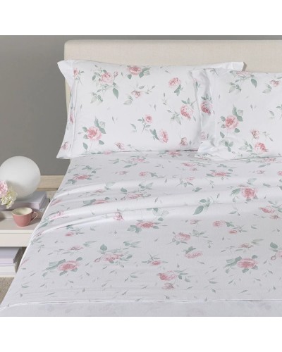 Completo Lenzuola Rosa in Flanella di Cotone | Caldo Invernale