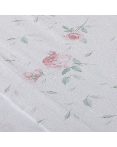 Completo Lenzuola Rosa in Flanella di Cotone | Caldo Invernale