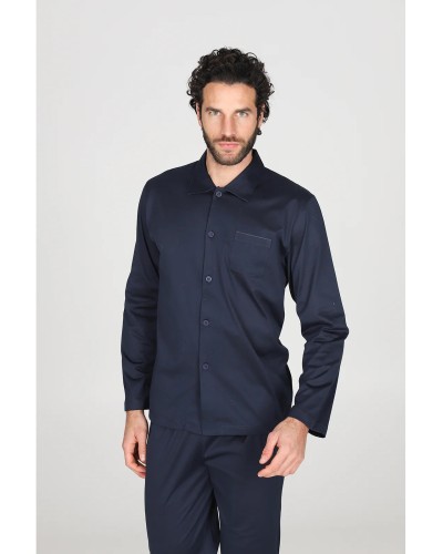 Pigiama Uomo Julipet Lagonero Cardigan | Abbottonato in Cotone