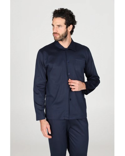 Pigiama Uomo Julipet Lagonero Cardigan | Abbottonato in Cotone
