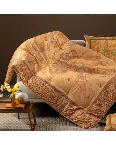Scaldotto Alviero Martini Geo Leopard | Plaid Cotone Pettinato