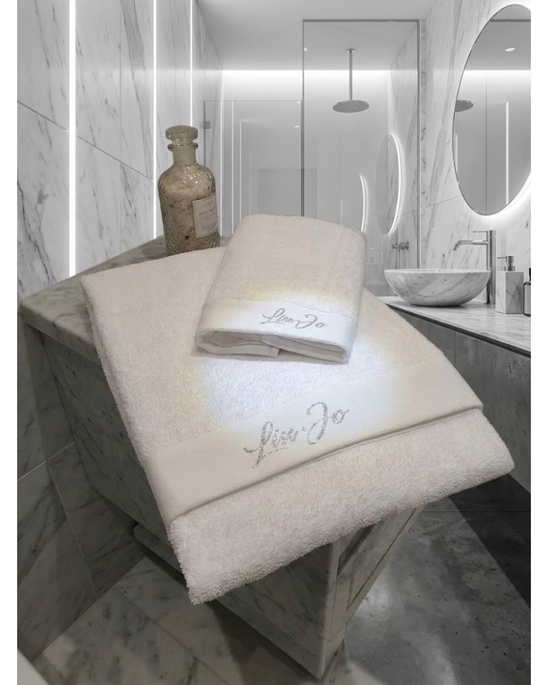 Coppia Asciugamani Liu Jo Lurex Viso Bidet Cotone | Anastasi