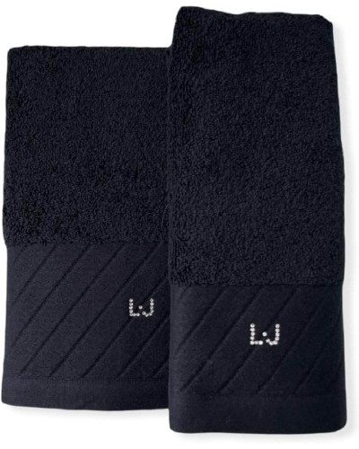 Coppia Asciugamani Liu Jo Lurex Viso Bidet Cotone | Anastasi