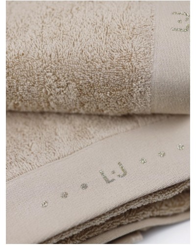 Coppia Asciugamani Liu Jo Lurex Viso Bidet Cotone | Anastasi