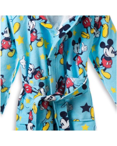 Accappatoio Con Cappuccio In Cotone Mickey Star Disney Bambino Cale...
