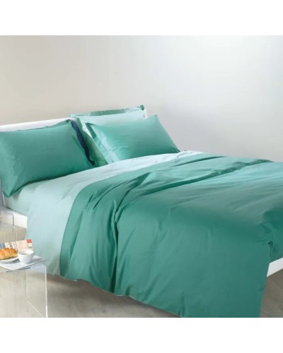 Copripiumino Completo in Cotone Bicolor Caleffi - Stile e Comfort f...