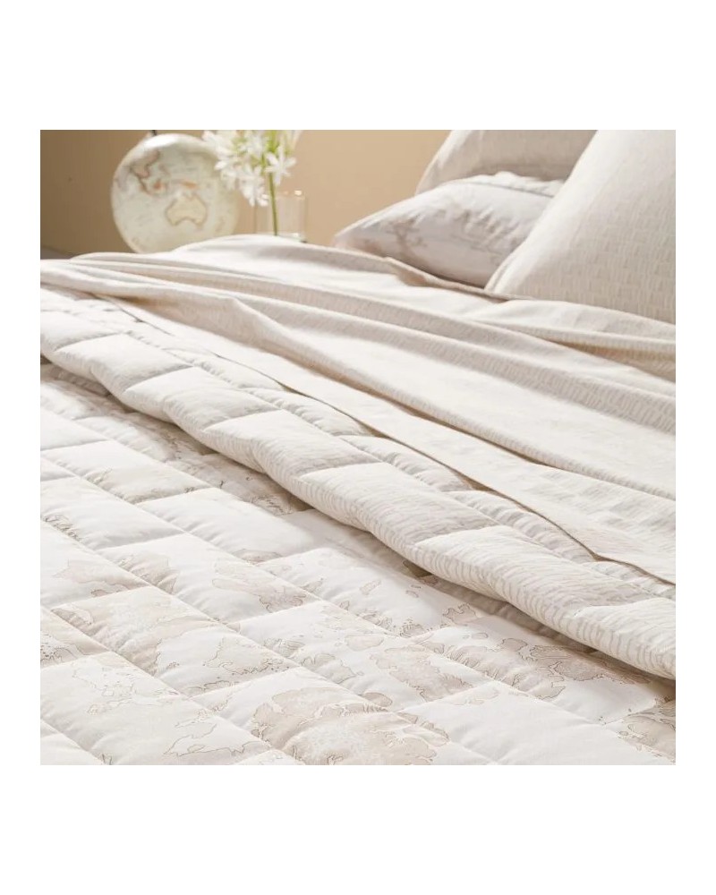 Copriletto Trauntato Geo White Caleffi Trapuntato - Stile e Comfort...