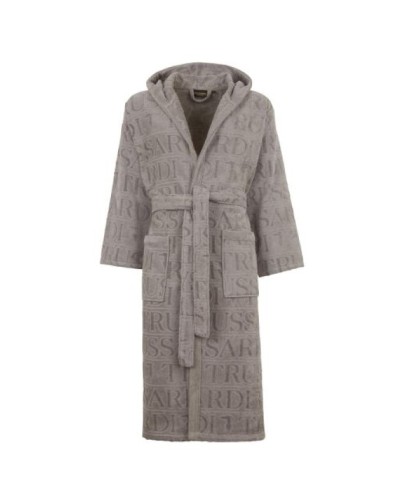 Accappatoio Trussardi Overlogo Cappuccio Puro Cotone