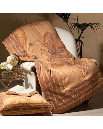 Plaid in Raso di cotone per letto caldo Geo Classic C24 Alviero Mar...