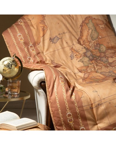 Plaid in Raso di cotone per letto caldo Geo Classic C24 Alviero Mar...