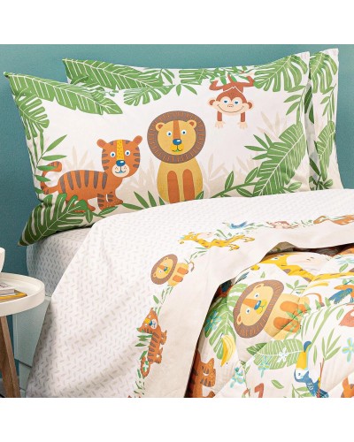Lenzuola Completo In Cotone Tropical Naturale Caleffi Kids - Colore...
