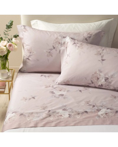 Completo Lenzuola Rosa Alba Caleffi in Raso - Eleganza e Comfort pe...