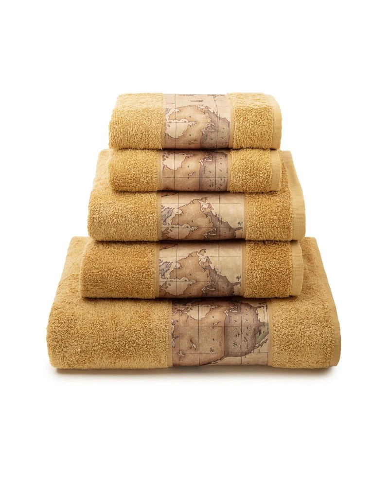 Set Asciugamani 5 Pezzi Geo Classic Alviero Martini in cotone- 100%