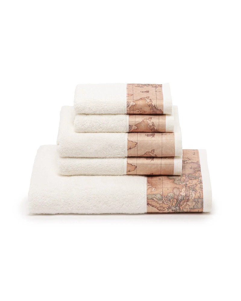 Set Asciugamani 5 Pezzi Geo Classic Alviero Martini in cotone- 100%