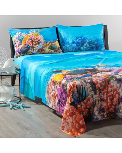 Completo Lenzuola Oceano by Carmassi in Cotone Caleffi - Comfort e ...