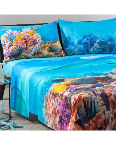 Completo Lenzuola Oceano by Carmassi in Cotone Caleffi - Comfort e ...