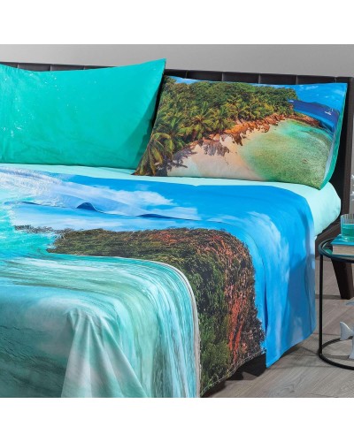 Completo Lenzuola Big Wave by Carmassi in Cotone Caleffi - Stile Ri...
