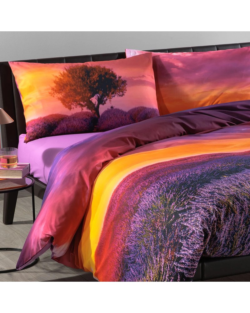 Copripiumino Lavanda Sunset Cotone