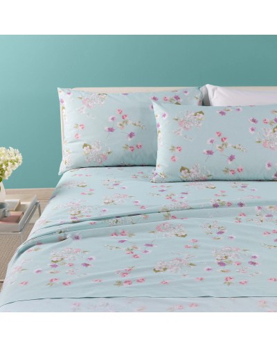 Completo Lenzuola Caleffi In Cotone Fantasia Damasco - Eleganza e C...
