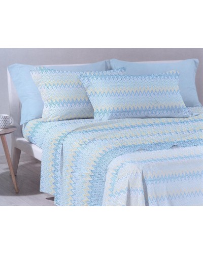Completo Lenzuola Caleffi In Cotone Fantasia Elliot - Comfort e Sti...