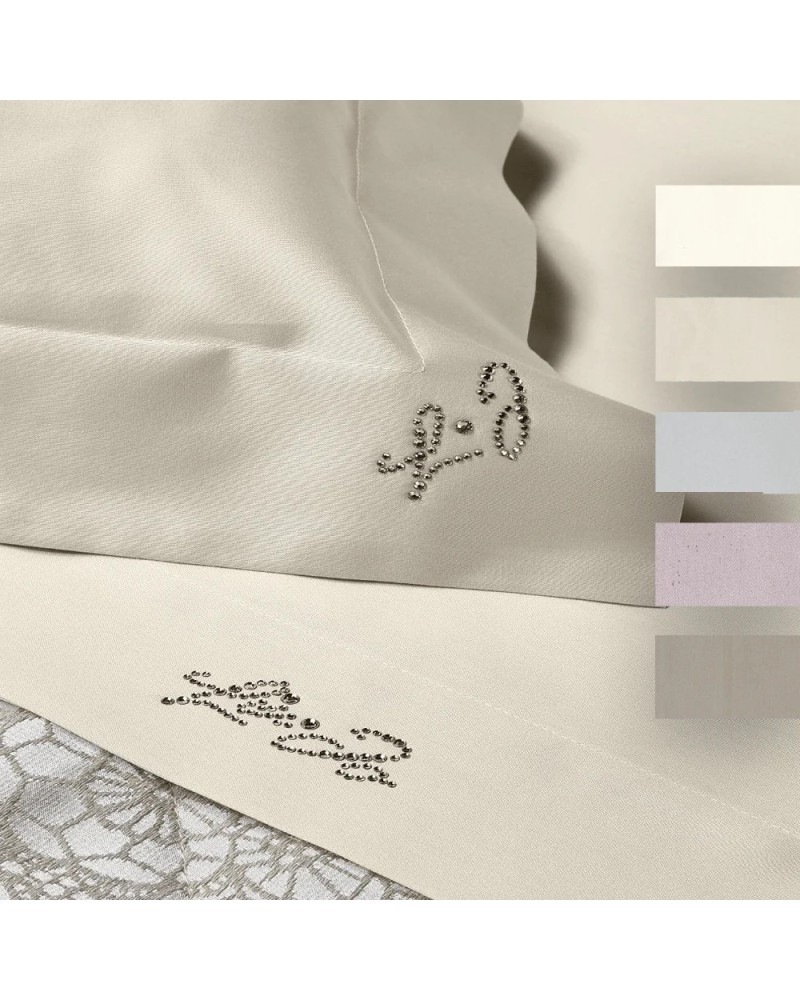 Lenzuola Completo Liu Jo Matrimoniali 100% Cotone Rasatello Art. Ba...
