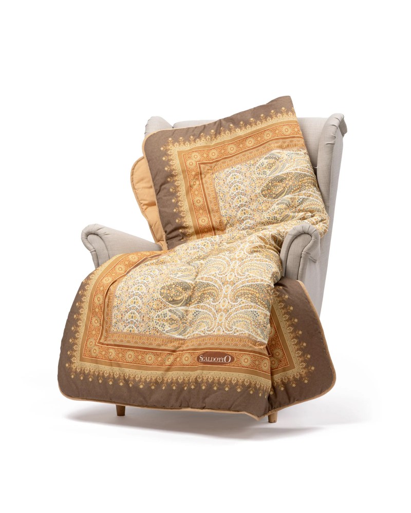 Plaid Scaldotto Caleffi Kashmir in Cotone Pettinato Calore e stile