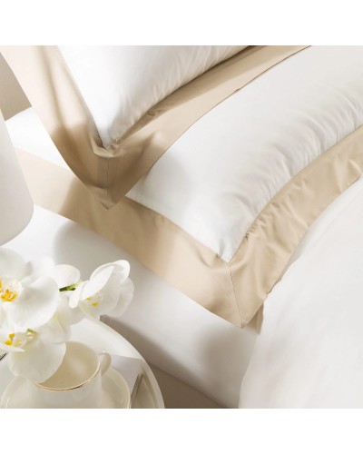 -Completo Copripiumino Matrimoniale Caleffi Sogni in Percalle Bianc...