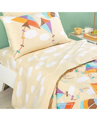 Copriletto Trapuntato In Cotone Aquiloni Caleffi Kids for Coprilett...