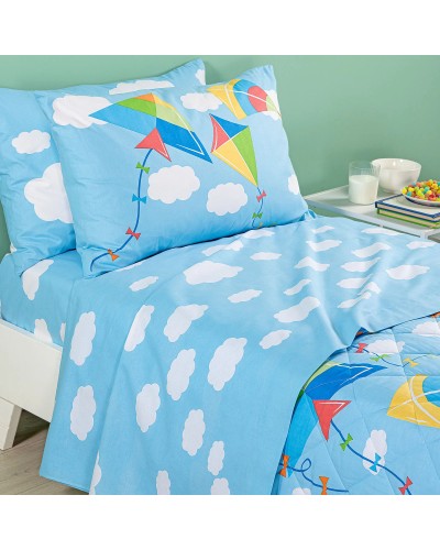 Copriletto Trapuntato In Cotone Aquiloni Caleffi Kids for Coprilett...
