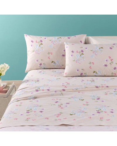 Completo Lenzuola Caleffi In Cotone Fantasia Damasco - Eleganza e C...