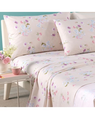 Completo Lenzuola Caleffi In Cotone Fantasia Damasco - Eleganza e C...