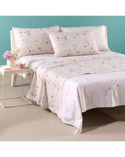 Completo Lenzuola Caleffi In Cotone Fantasia Damasco - Eleganza e C...