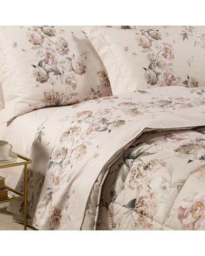 Trapunta Peonia Queen Caleffi Cotone Matrimoniale