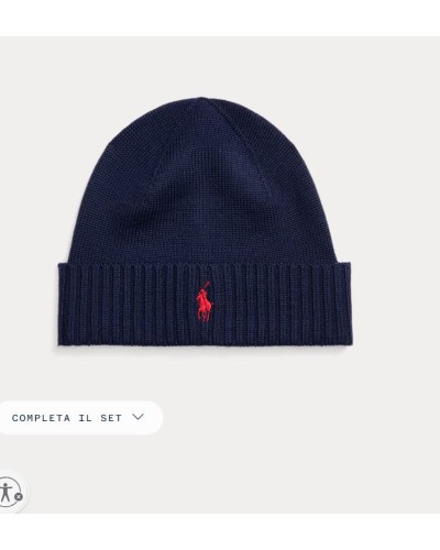 Berretto Ralph Lauren Polo Cotone Cavallino