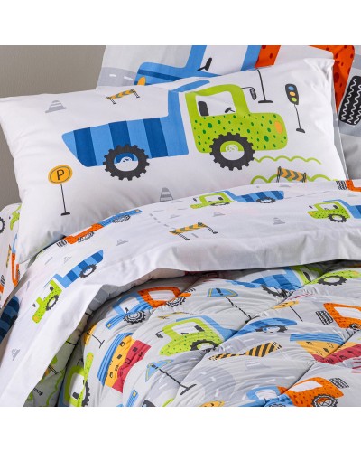 Trapunta Cotone Caleffi Kids - Design City Car Singolo