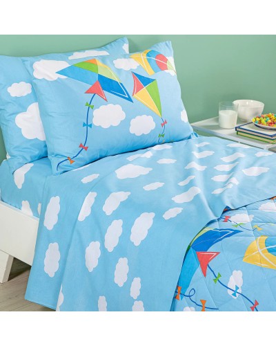 Lenzuola Aquiloni Caleffi Kids Cotone