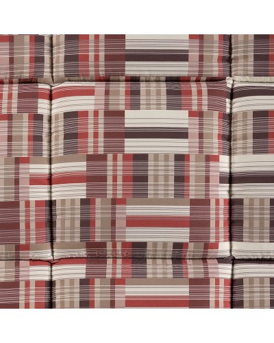 Trapunta Otis Singolo Microfibra Bordeaux e blue Moderno