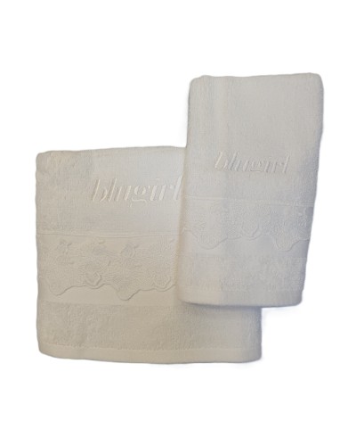 Asciugamani Blugirl Eva: Viso + Ospite Puro Cotone
