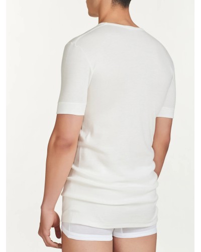 Maglia Ragno 065457 Lana Fuori Cotone Pelle | Girocollo Uomo
