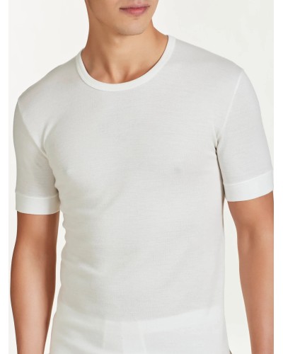Maglia Ragno 065457 Lana Fuori Cotone Pelle | Girocollo Uomo