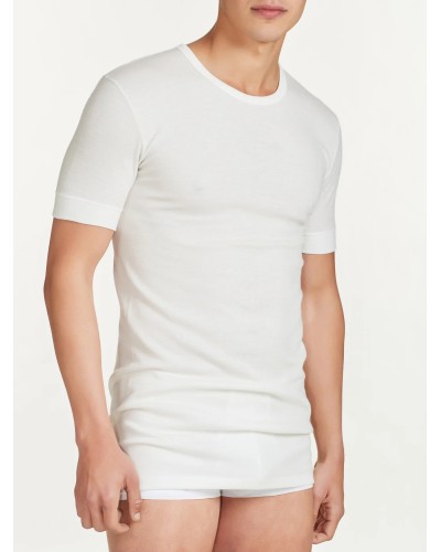 Maglia Ragno 065457 Lana Fuori Cotone Pelle | Girocollo Uomo